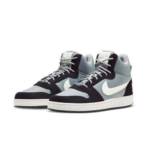 

Nike Court Borough Mid Premium Matte Silver Black 844884-005 EU 44.5 чорний/срібний