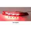 2Pcs LED Rear Fog Lamp Bumper Light For Volkswagen Sagitar 2015 2016 2017 2018 Turn Tail Stop Brake Lamp Reflector lights