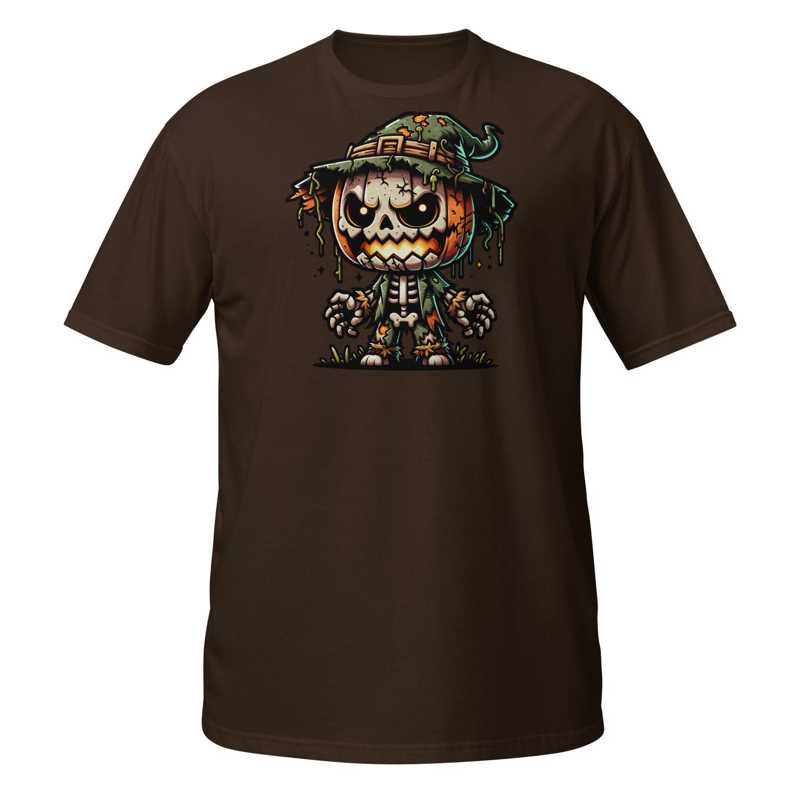 Pumpkin Skeleton T-Shirt | Scarecrow Undead Monster | Creepy Cute Halloween Tee S