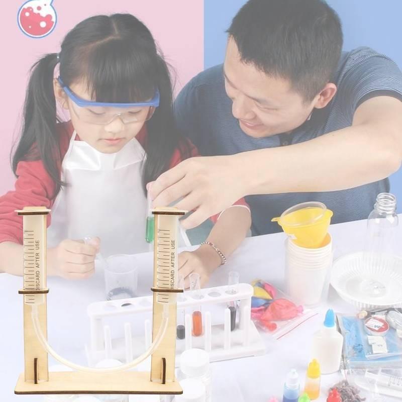 Educational Stem Diy Wooden Pipe Level Indicator Kit For Elementary Students Handmade Material Pack