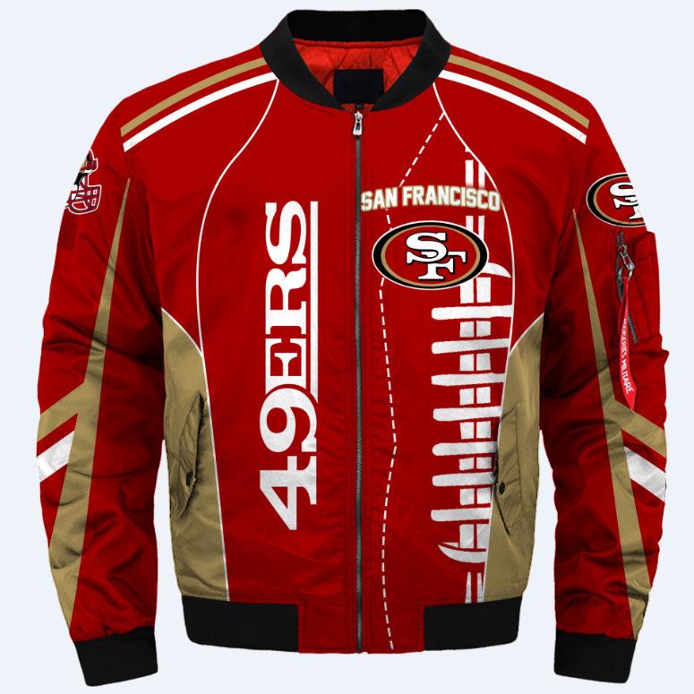 Veste de vol de football américain imprimée en 3D avec ajout de coton pour l'hiver