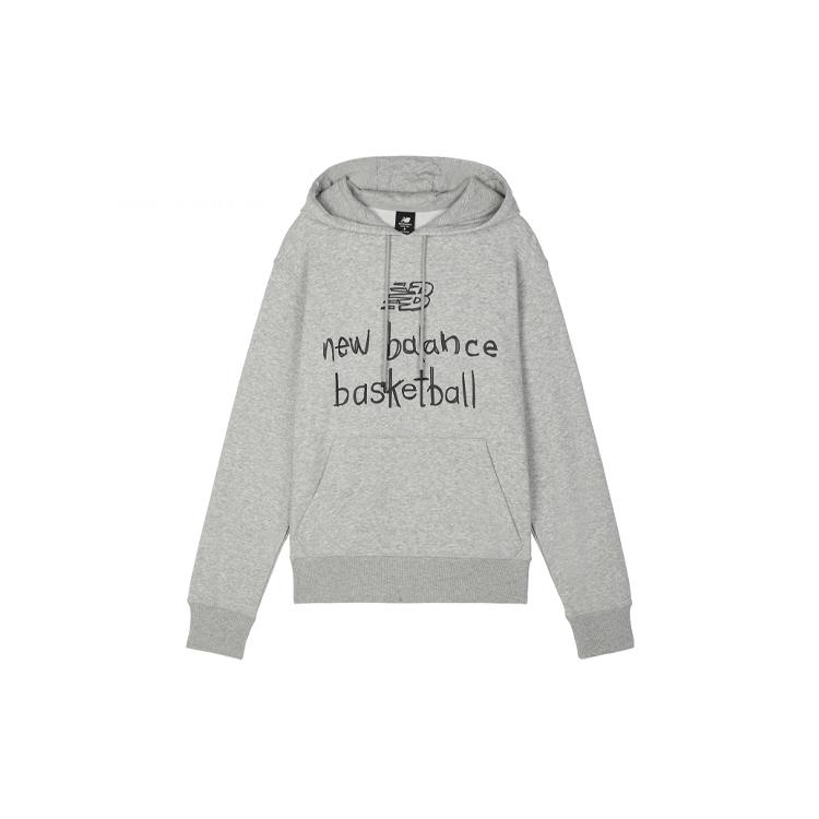 Толстовки New Balance Мужские Серые С Капюшоном Умеренный Обычный MT03614-AG M