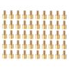 YOKIVE 50pcs M2.5 Brass Hex PCB Standoffs High Insulation Height Consistency Motherboard Screws (Gold Tone 5mm+4mm)