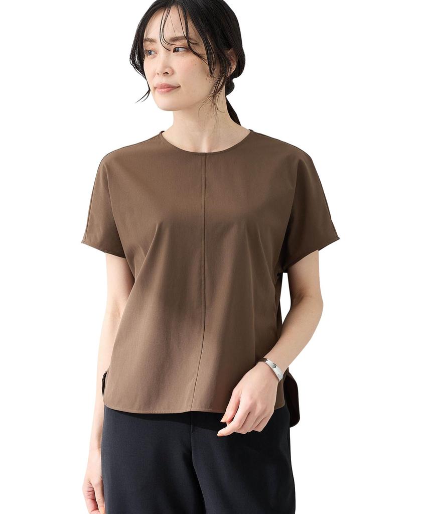 AC by Alpha Cubic Stretch Nylon Rush Blouse UV Size Mocha Bi-Motion (Cooling, Protection, Water-Repellent) Women's, 353783,