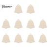 Personalized Gift Tags 10Pcs 2D Wooden Christmas Ornaments, Blank DIY Craft Hanging Tags, Decorative Props Tree Decorations, Unfinished Wood