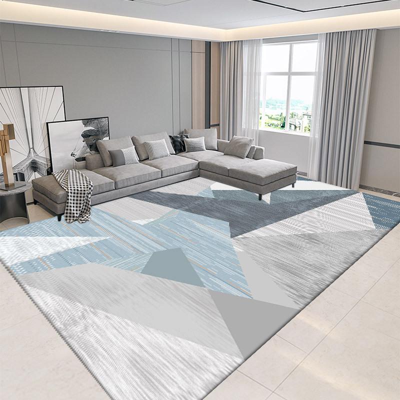 Carpet Living Room Bedroom, Bedside Carpet Autumn and Winter Simple Room Floor Mat Easy To Maintain