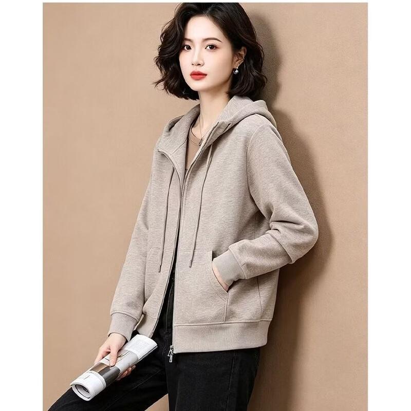 EST+II Korean-Style Casual Hooded Zipper Jacket