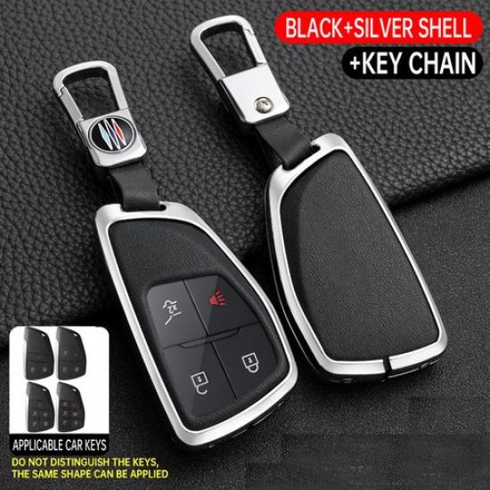 1Pc Zinc Alloy Remote Key Fob Cover Case For Chevy Suburban Silverado Tahoe