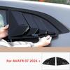 For AVATR 07 2024 + Rear Triangle Glass Window Side Blind Vent Shutter Louver Cover Trim Car Style Accessories Exterior Sticker