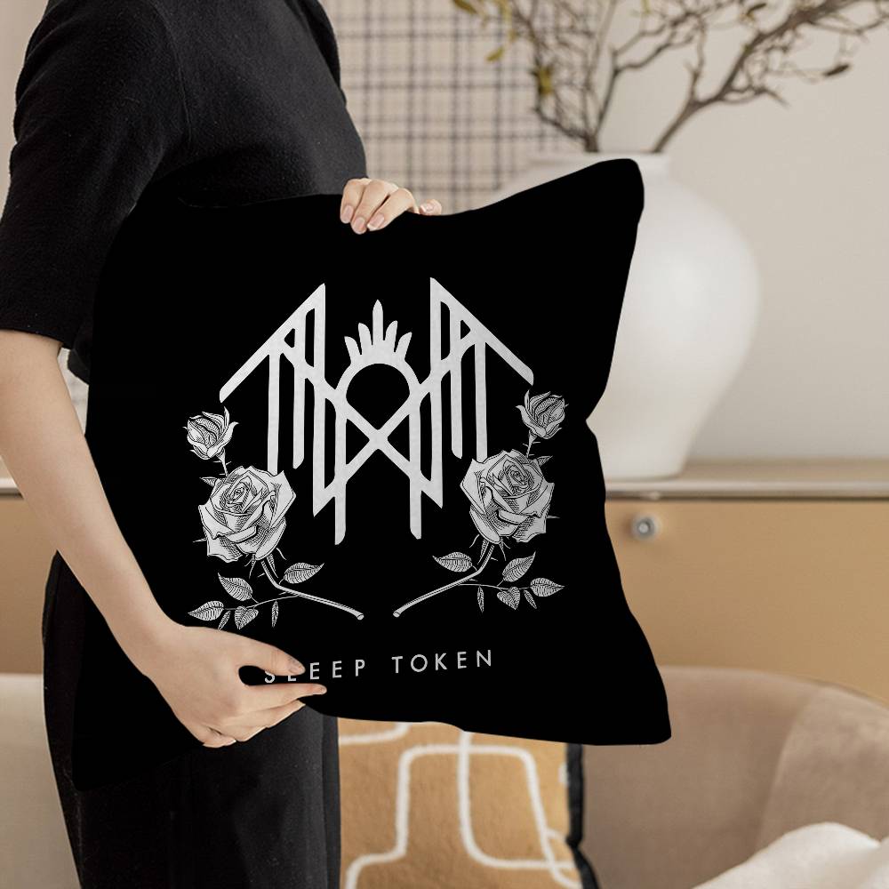 Popular Band S-Sleep T-Token Cushion Cover Car Throw Pillow Case For Sofa Car Christmas Gift 40X40Cm 45X45Cm
