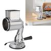 ZK40 Manual Cheese Grater Shredder Stainless Steel Kitchen Hand Crank Grinder with 5 Interchangeable Blades and Handle