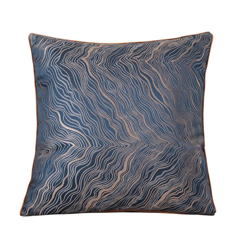 European Cushion Cover Vintage Chenille Pillowcase Jacquard Cushion Case Plaid Pattern Elegant Cushion Cover For Home