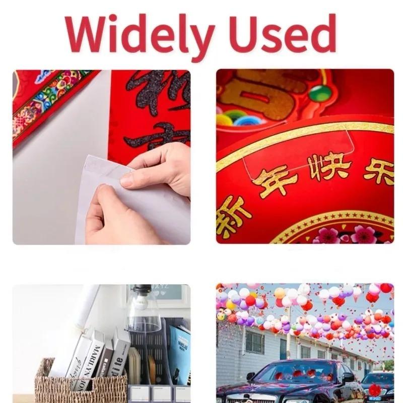 Reusable Double Sided Tape Transparent Nano Glue Seamless Self Adhesive Waterproof Seamless Wall Stickers Washable Tape