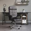 Vidaxl Foldable, Massage Office Chair, Grey, Faux Leather