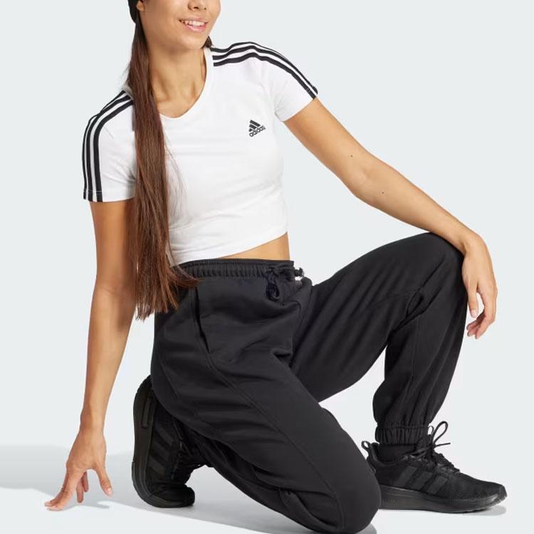 New Adidas Set In Sleeve T Shirt Women's White IR6112