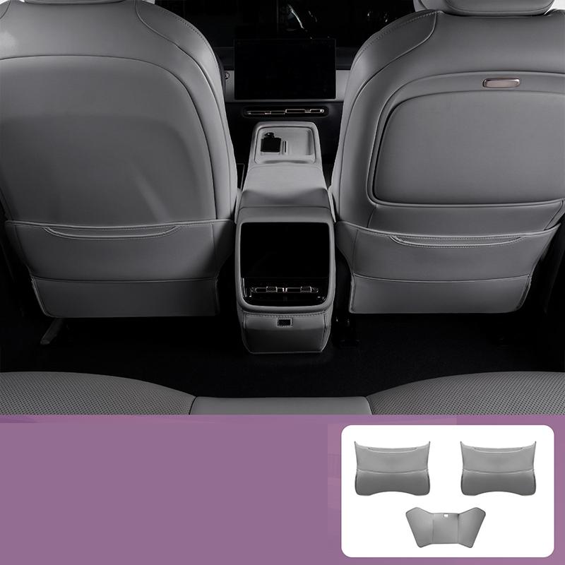 For XPENG P7+ 2026-2027 Leather Seat Impact Pad Rear Seat Protector Dirt-resistant Automobile Modification Supplies
