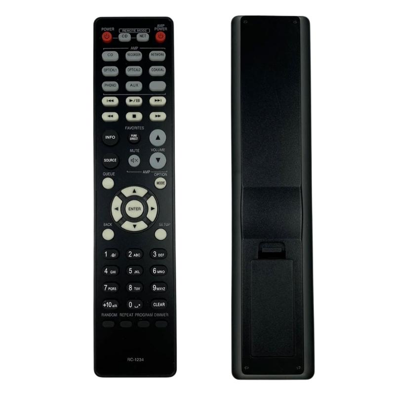 Ergonomic Remote Control for RC1234 TV with Enhances Comfortable Grip ABS Intuitive Button Layout for Easy Daily Use