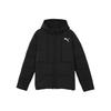 Logo Warme Winddichte Daunenjacke mit Kapuze Herren Oberbekleidung Schwarz 585534-01