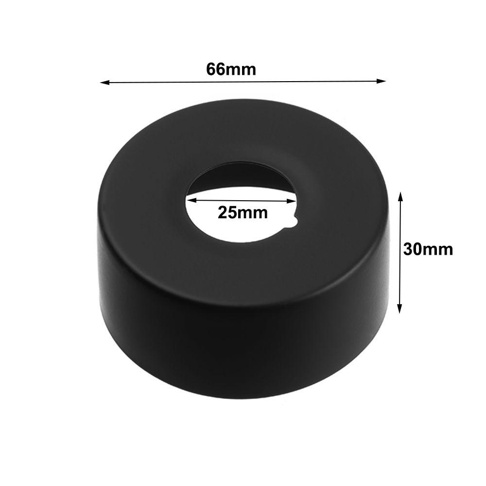 Black Shower Faucet Cover Chrome Finish Shower Arm Flange New Flange Cover Plate