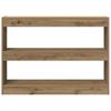 Artisan Oak Bookshelf 100 x 30 x 72 cm Engineered Wood