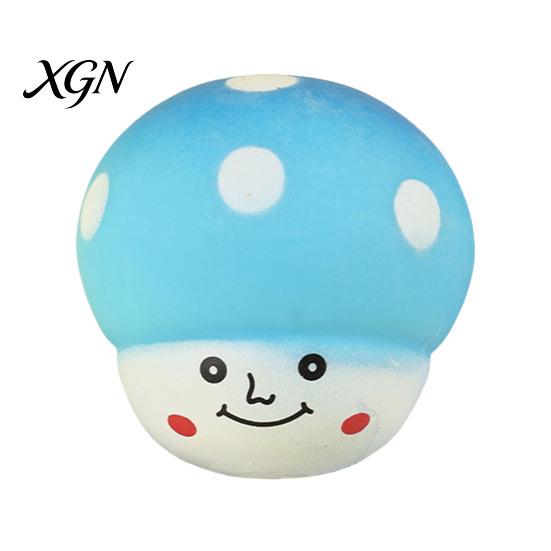 Anti-stress Hand Toy Squeeze Mushroom Shape Slow Rebound Decompression Cartoon Bright Color Stress Relief Ball Desktop Ornament Sensory Fidget