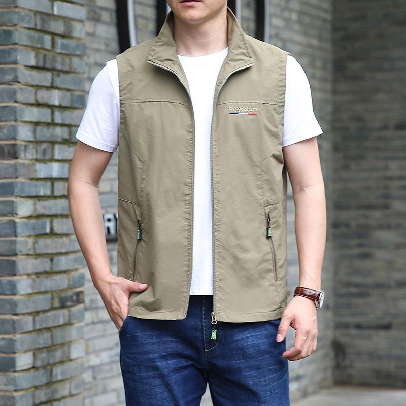 Men's Lightweight Fishing Vest for Spring and Fall - Outdoor Leisure Photography Waistcoat