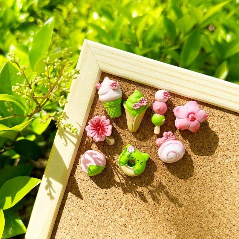 

8pcs Creative Push Pin Snacks Dafu Soft Wooden Board Felt Photo Wall Message Board I-shaped Nails China Mainland