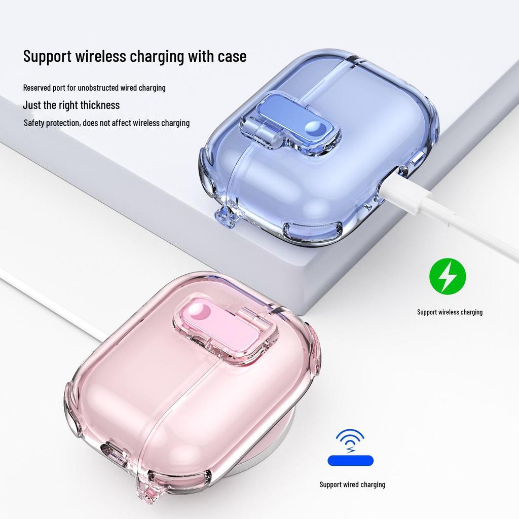 AirPods Pro 3/2 & 4 Bluetooth Earphone Protective Case with Auto-Open Lid