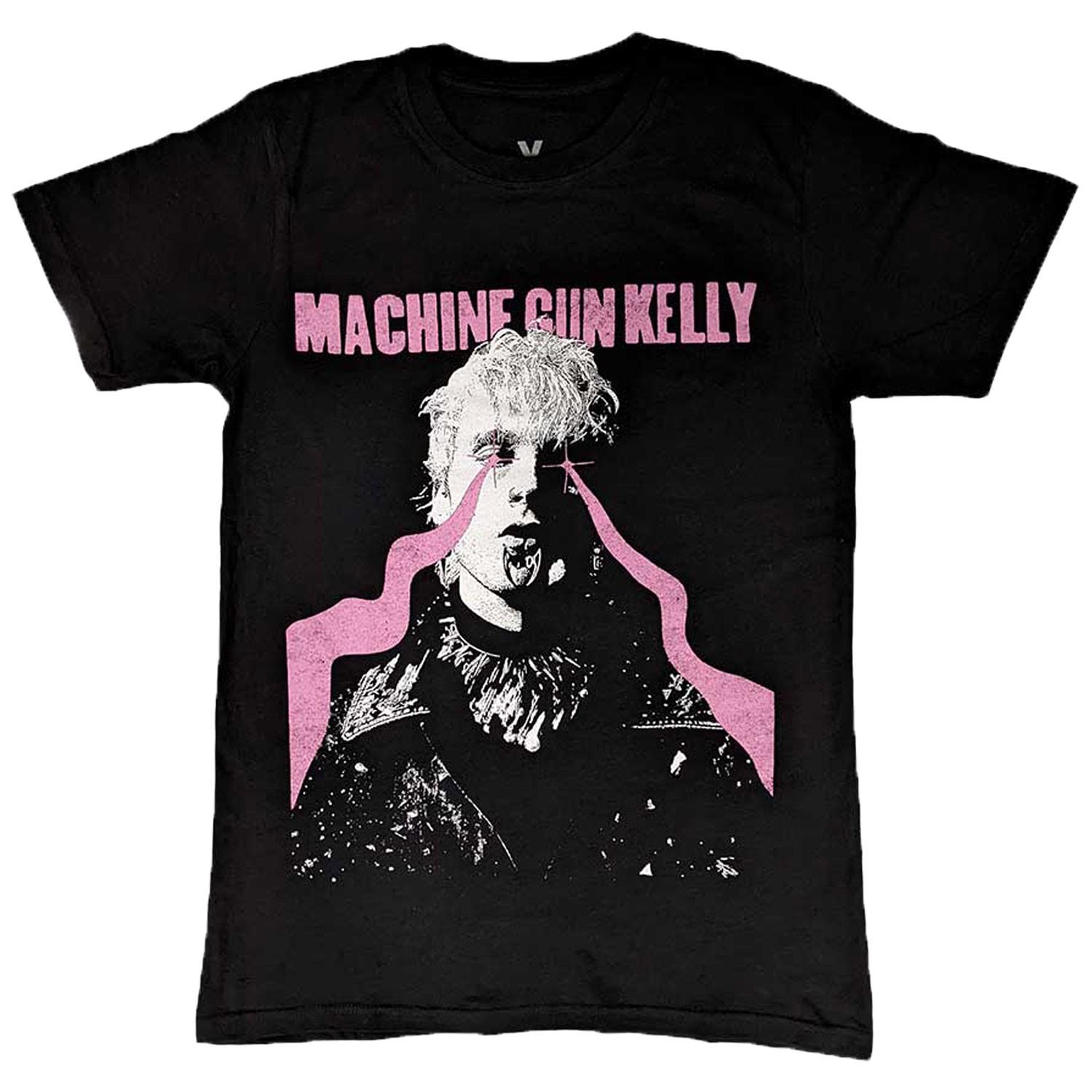 Men s Machine Gun Kelly (Music) Laser Eye T-shirt Small Black S