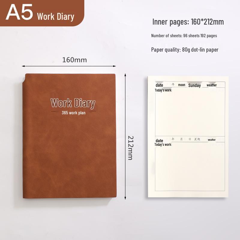 A4 Work Log & Meeting Minutes Book with Custom Printing for Office or Construction Use