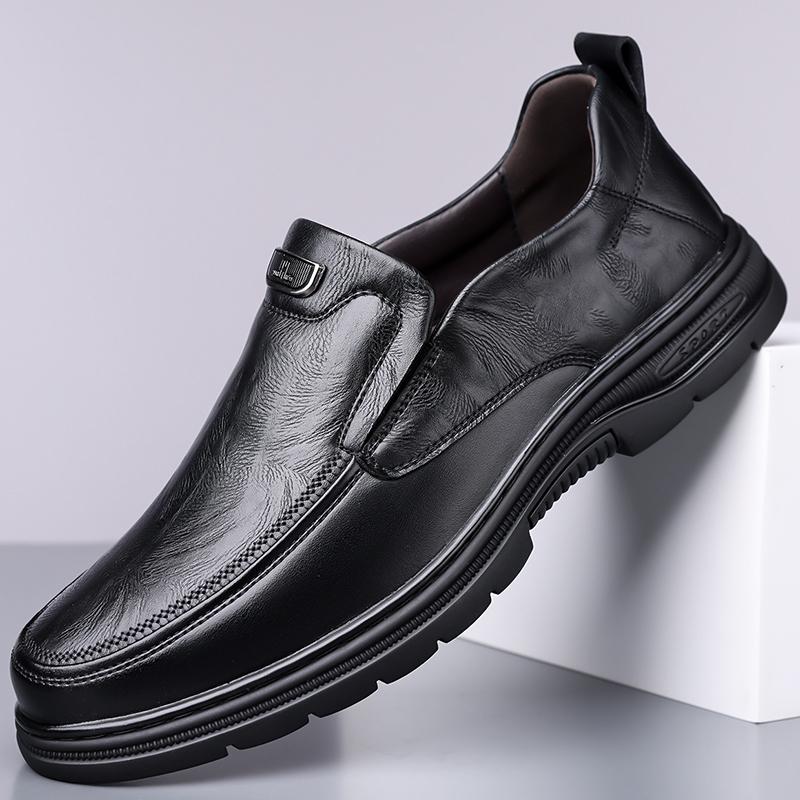 

Luxury Brand Walking Shoes Classic Men Shoes for Wedding Slipons Casual Comfortable Male Flat Leather Men s Loafers Moccasins 44 чёрный