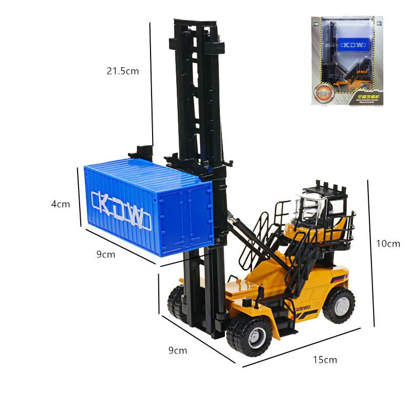 1/50 skala Diecast Container Stacker Modell Legierung Stapler Lkw Fahrzeuge Spielzeug Geschenke