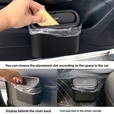 For Chery Tiggo 2 7 Pro 2020~2026 Car Door Seat Clip Stand Holder Trash Bin Leak-proof Kit Durable Hanging Trash Can Accessories