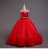 Girls' Summer Sequined Embroidered Mesh Princess Tutu Dress