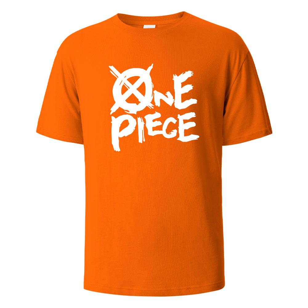 One Piece Print TShirt 100 Cotton Summer Tees For Men Women Oversize Casual Tops