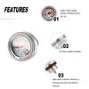 M20x1.5 Motorbike Oil Gauge Oil Temperature Gauge Engine Gauge Parts For Haojue TR300 / Harley-davidson X350 Moto Accessories