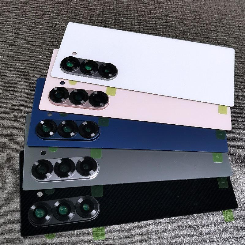 For Samsung Galaxy Z Fold 6 Fold6 5G Back Battery Cover Glass Door Rear Housing Cover Replacement With Camera Lens z fold6 F956B