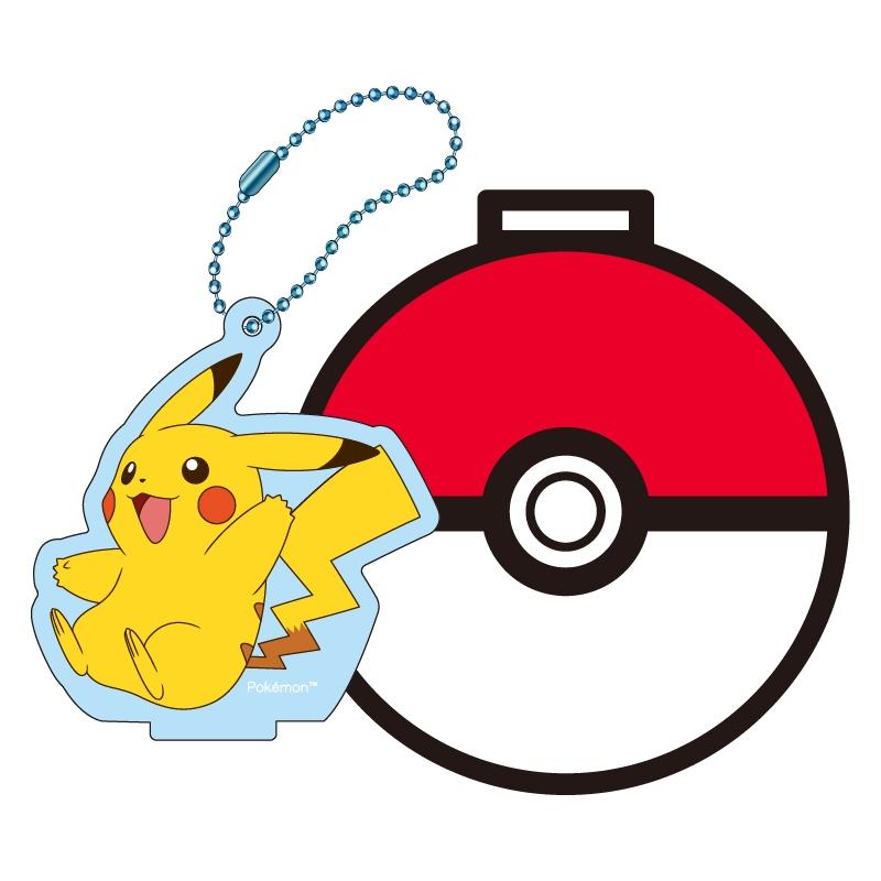 

Pokemon Stand Coaster Key Chain Pikachu Japan NEW