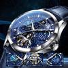 Automatic Skeleton Mechanical Starry Sky Men's Watch, Waterproof, Luminous, Stylish, Dial.