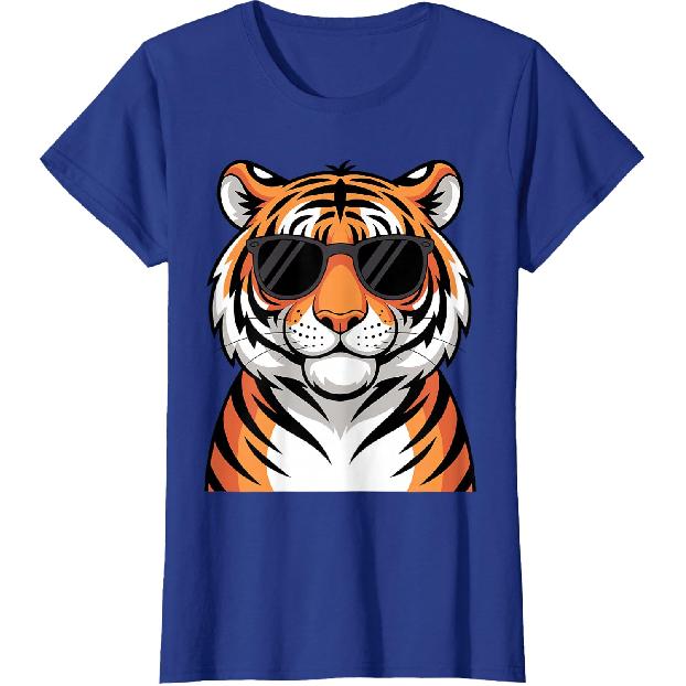 Tiger Costume for Men Women Boys Zoo Tiger Print Tiger Lover T-Shirt