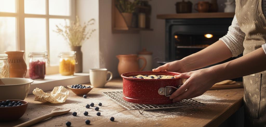 Small cake tin, baking tray, round, red, Ø 12 cm, mini