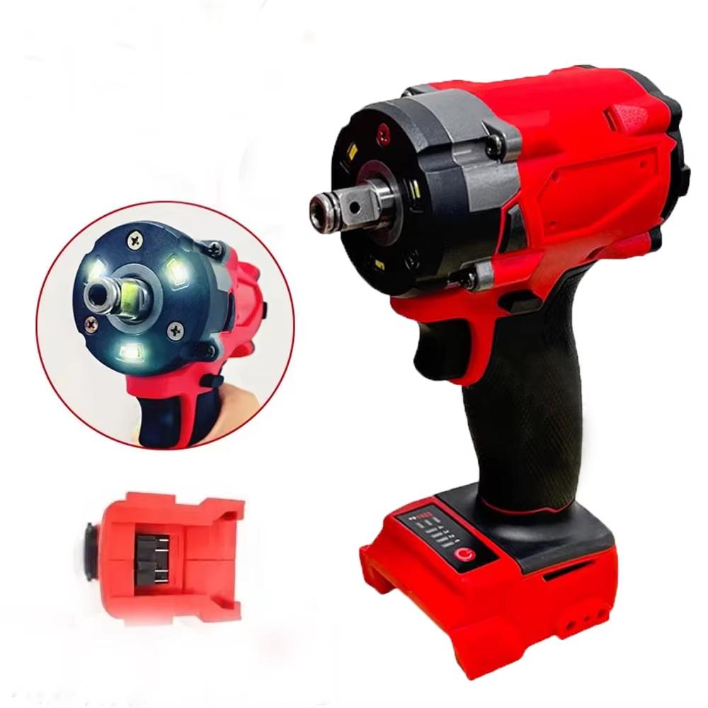 500N.m Driver 1/2" 4 Gears Power Tools for 18V Battery Repair Brushless Impact Wrench Electric Cordless Screwdriver