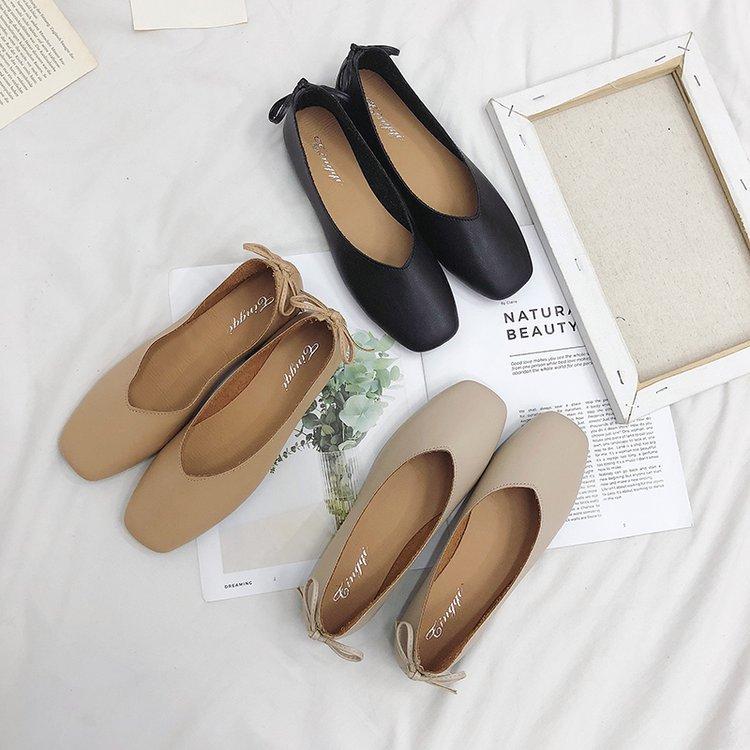 2024 Newest Women Flats Shallow Women Shoes for Nurse Ballerina Chaussures Femme Casual Women Loafers Genuine Ballet Flat Shoes