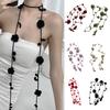Retros Styles Fashion Scarves Handmade Knitted Neckerchief Flower Women Scarf for Vintage Fashion Enthusiasts