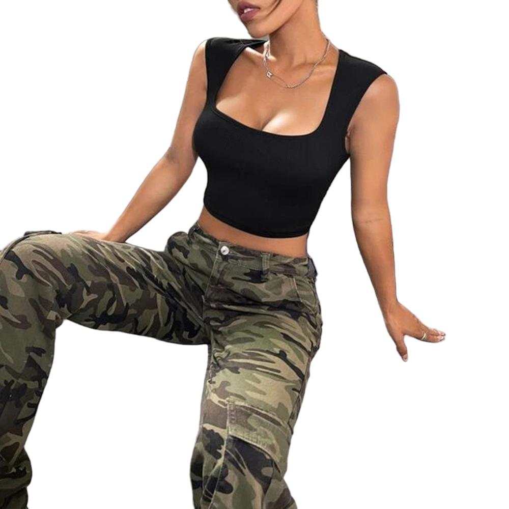 

Женские сексуальные кроп-топы Летний камзол Рукава Майка Жилет Облегающая футболка