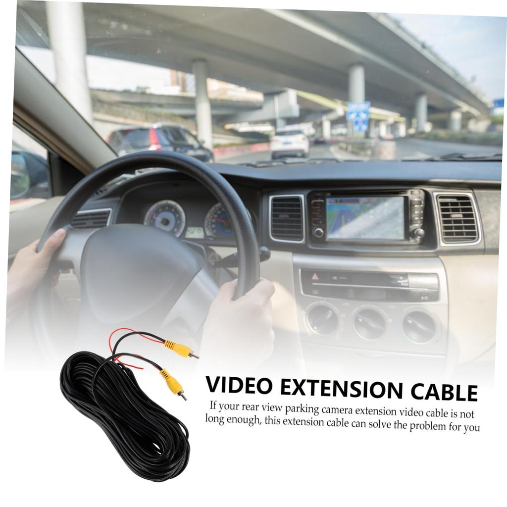 VORCOOL 1Pc Video Extension Line Auto Audio Extension Cord Extension Cord for Car Video
