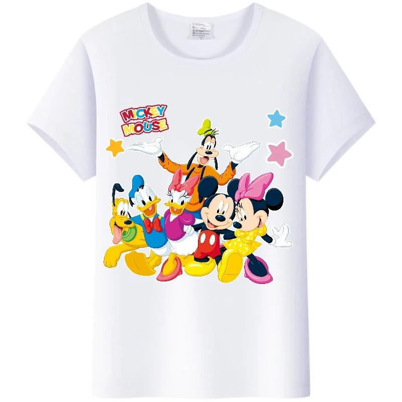 Kawaii Cartoon Mickey Mouse Loose Clothes Summer Blouses T-shirt White Gothic Tees Harajuku Tops Tshirt Unisex