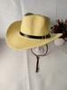 New Retro Ethnic Style Cowboy Hat Men's and Women's Cone Top Holiday Seaside Travel, Showing a Small Face, Fashionable Straw Hat