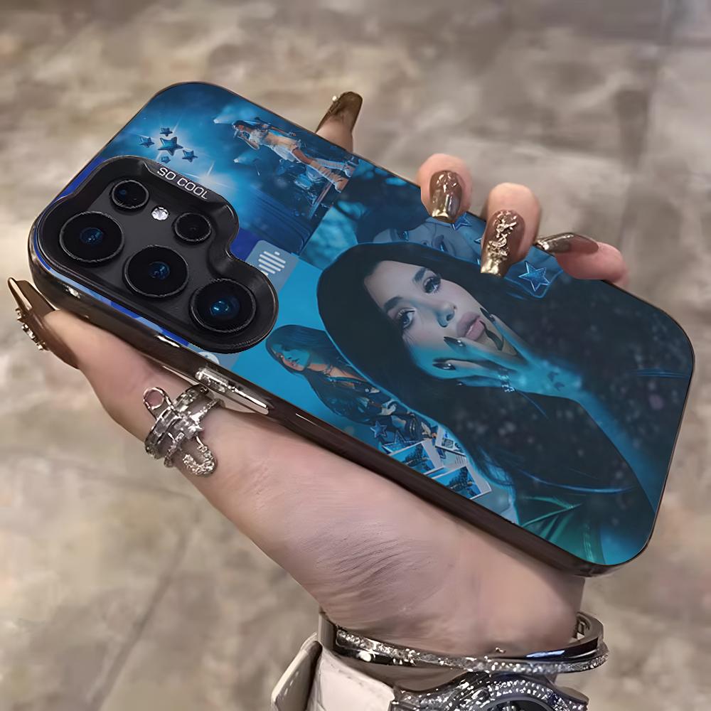 Nessa Barrett Singer Phone Case For Samsung S25 Ultra S23 S22 S21 S20 Plus S24 Fe A55 Color Silver Cover