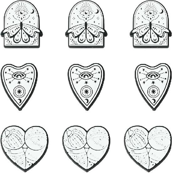 LiQunSweet 15 Pcs 15 Styles Christmas Theme Silicone Beads Santa Claus Tree Socks Snowman Snowflake Beads for DIY Jewelry Keychain Pen Craft